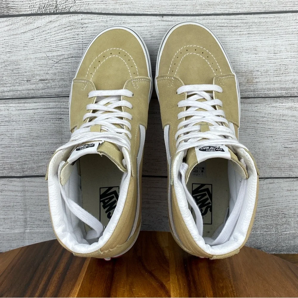 Vans SK8 Hi Cornstalk Tan Skate Shoe Men’s Sneaker Size 10 Women’s Size 11.5